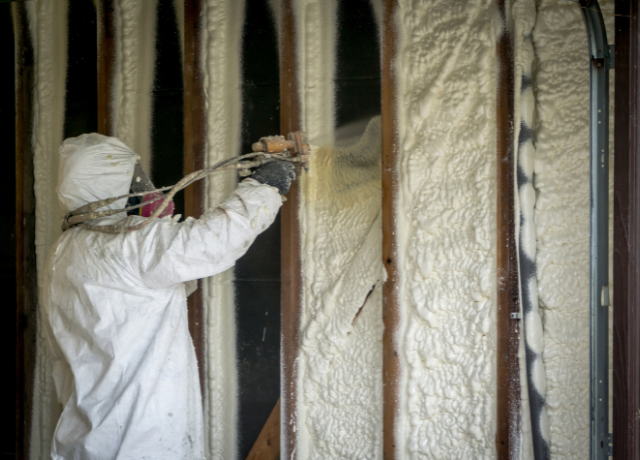 creating moisture barrier with foam insulation